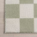 Washable Light Green Plush Textured Area Rug 160x230 cm