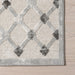 Washable Light Grey Crosshatch Area Rug 150x240 cm