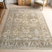 Washable Light Grey Indoor Outdoor Area Rug 120x180 cm