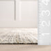 Washable Light Grey Indoor Outdoor Area Rug 120x180 cm