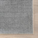 Washable Light Grey Solid Rug for Home Décor