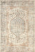 Washable Light Grey Vintage Medallion Area Rug 160x230 cm