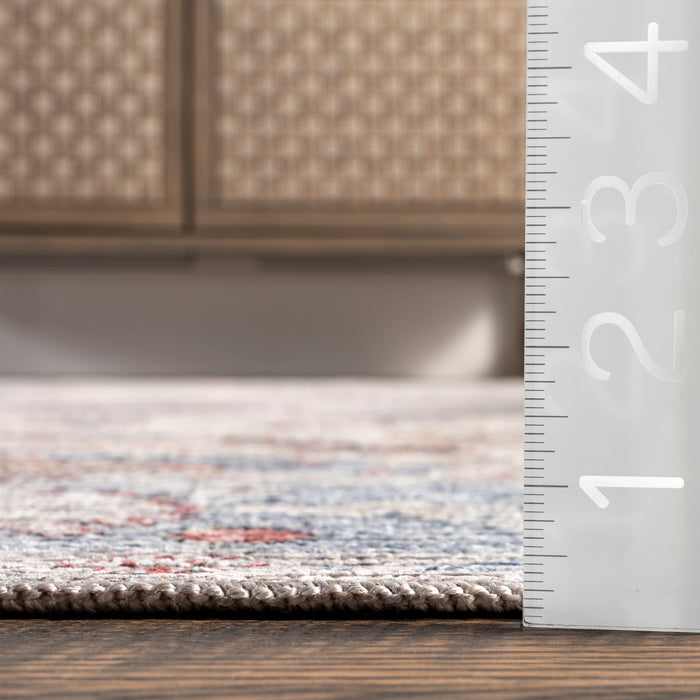 Washable Light Grey Vintage Rug 150x200 cm