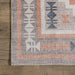 Washable Light Orange Medallion Area Rug 120x180 cm