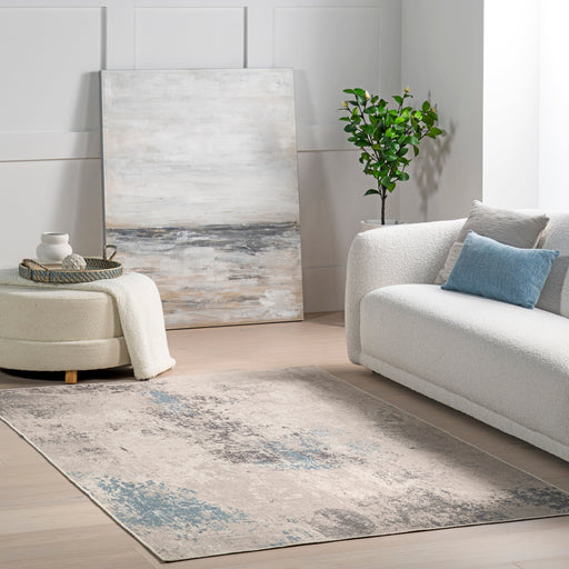 Washable Modern Abstract Grey Area Rug 160x230 cm