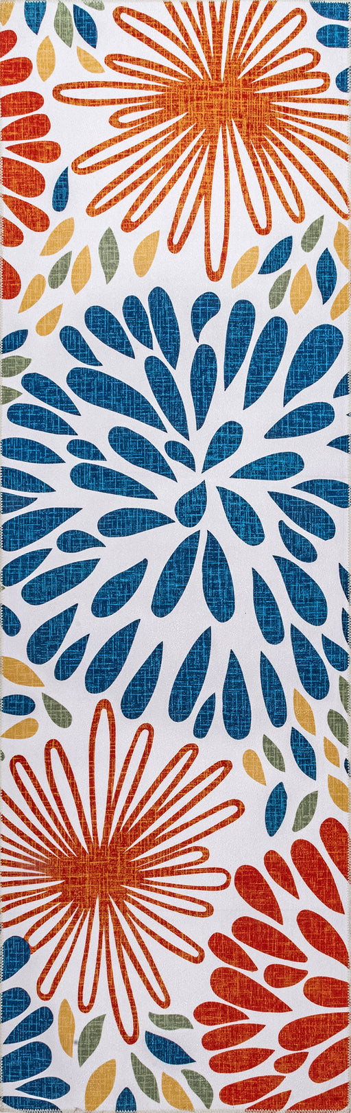 Washable Multicolor Fireworks Area Rug for Home Decor
