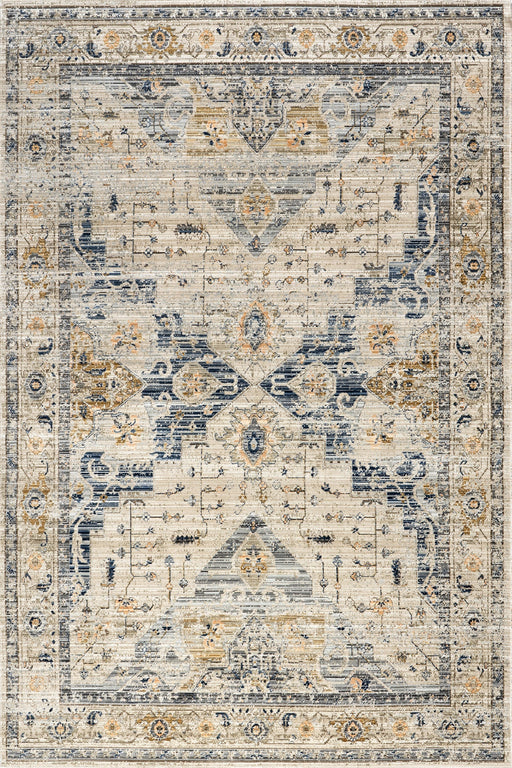 Washable Multicolor Medallion Rug for Indoor Outdoor Use