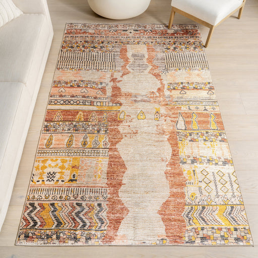 Washable Multicolor Spill Proof Rug For High Traffic Areas