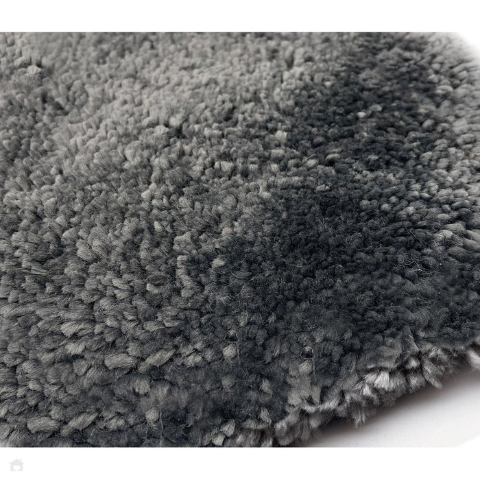 Washable My Lux Plain Shaggy Charcoal/Grey Rug