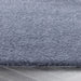 Washable My Lux Plain Shaggy Smoke Blue Rug