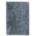 Washable My Lux Plain Shaggy Smoke Blue Rug