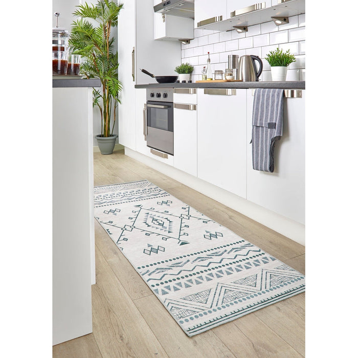 Washable Nomad Flatweave Grey Rug