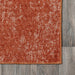 Washable Orange Area Rug for Homes with Kids and Pets