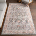 Washable Peach Medallion Area Rug 140x200 cm