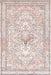 Washable Peach Medallion Rug for Homes with Kids and Pets