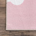 Washable Pink Kids Play Rug for Nursery or Playroom