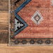 Washable Rust Katana Collage Area Rug 120x180 cm