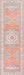 Washable Rust Medallion Area Rug for Homes with Kids and Pets