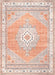 Washable Rust Medallion Rug for Homes with Kids and Pets