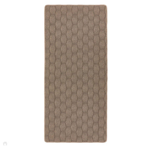 Washable Sculptured Basket Weave Mink Rug