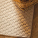 Washable Sculptured Honeycomb Ivory Rug