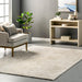 Washable Shag Area Rug 120 cm Cream Color