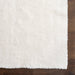 Washable Shag Area Rug 120 cm White