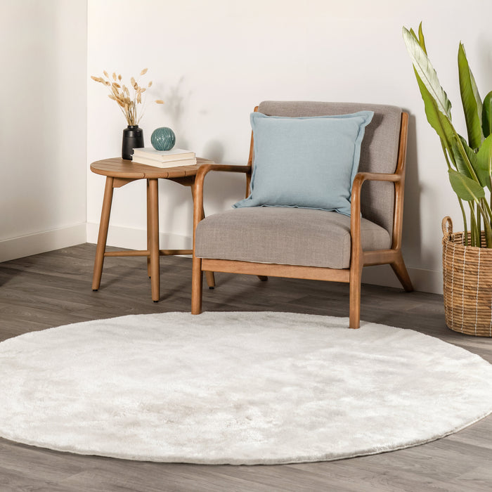 Washable Shag Area Rug 120x180 cm White