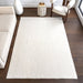 Washable Shag Area Rug 120x180 cm White