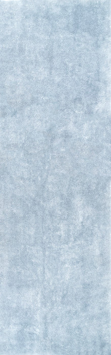 Washable Shag Area Rug in Light Blue for Versatile Decor