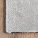 Washable Shag Area Rug in Light Grey for Home Decor