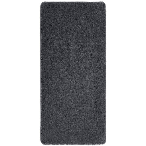 Washable Shaggy Charcoal Runner