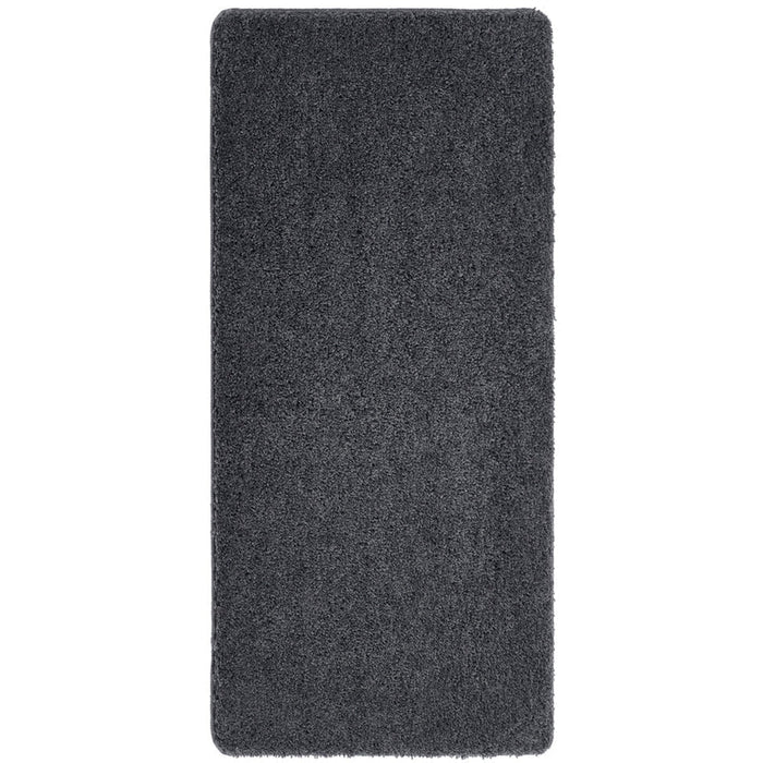 Washable Shaggy Charcoal Runner