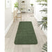 Washable Shaggy Forest Green Rug