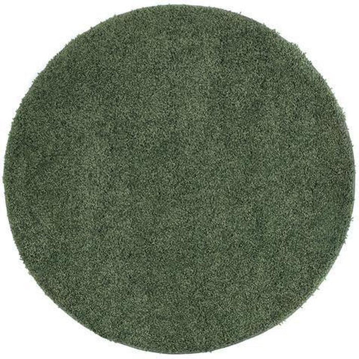 Washable Shaggy Forest Green Rug