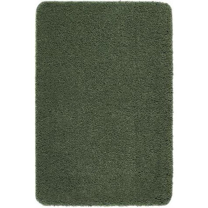 Washable Shaggy Forest Green Rug