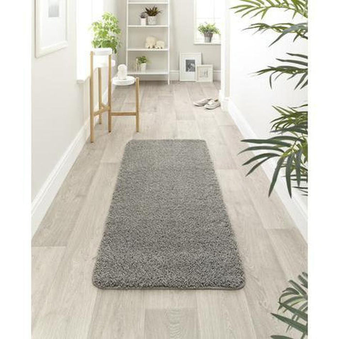 Washable Shaggy Ghost Grey Rug