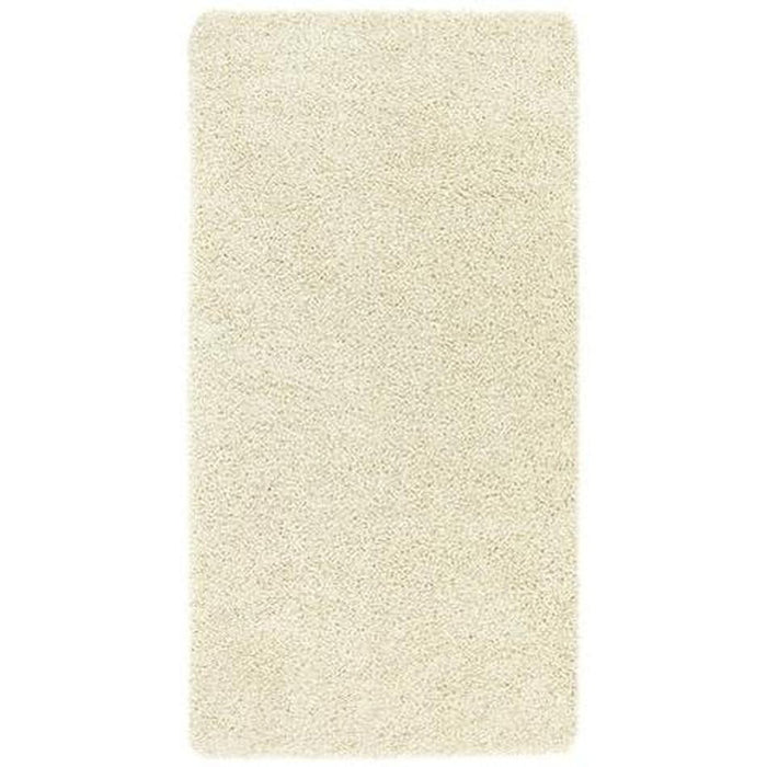 Washable Shaggy Ivory Runner