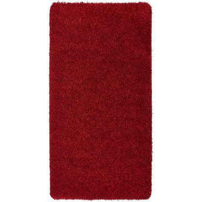 Washable Shaggy Ox Red Rug