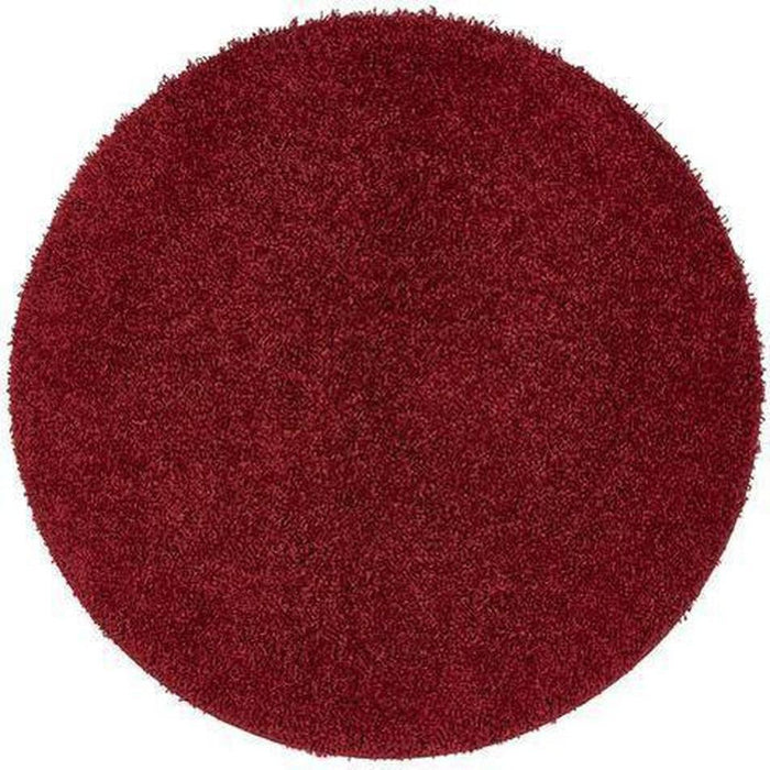 Washable Shaggy Ox Red Rug