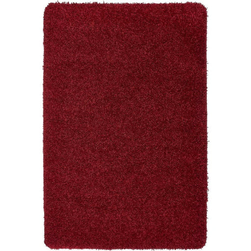 Washable Shaggy Red Rug