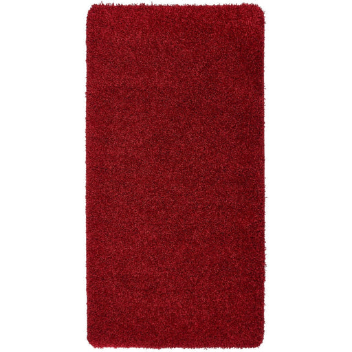 Washable Shaggy Red Runner