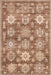 Washable Sienna Brown Medallion Area Rug 120 x 180 cm