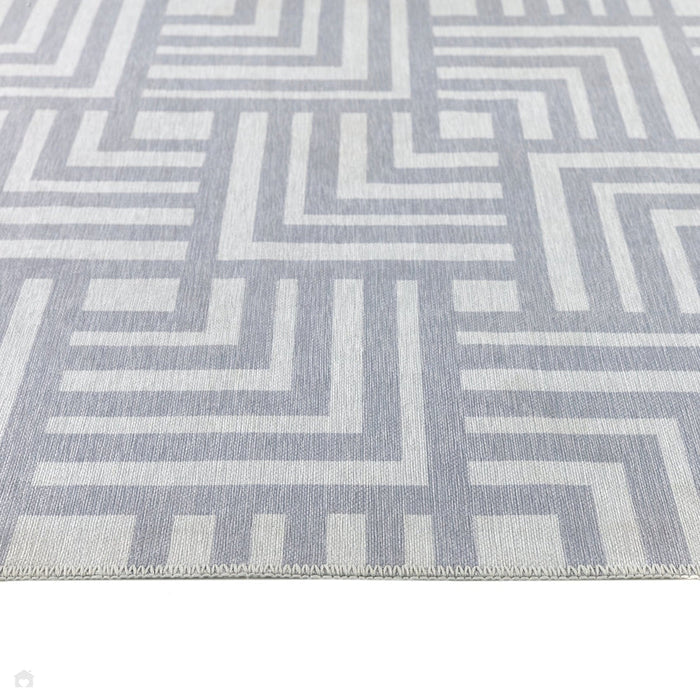 Washable Soho Flatweave Grey Rug