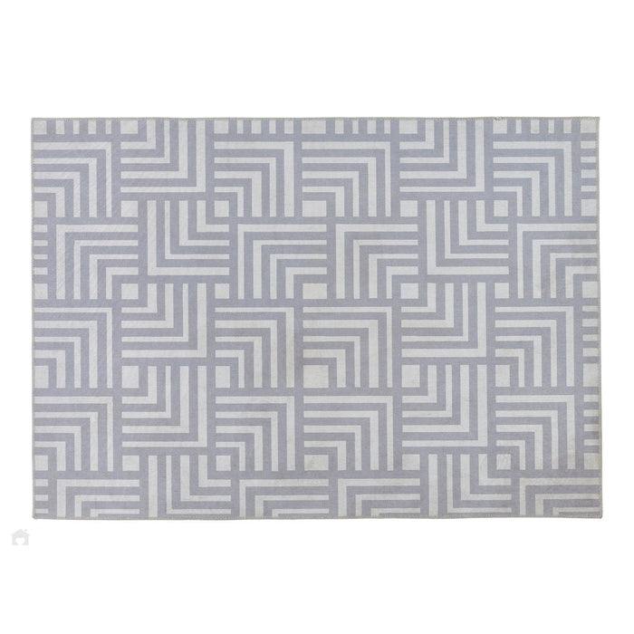 Washable Soho Flatweave Grey Rug