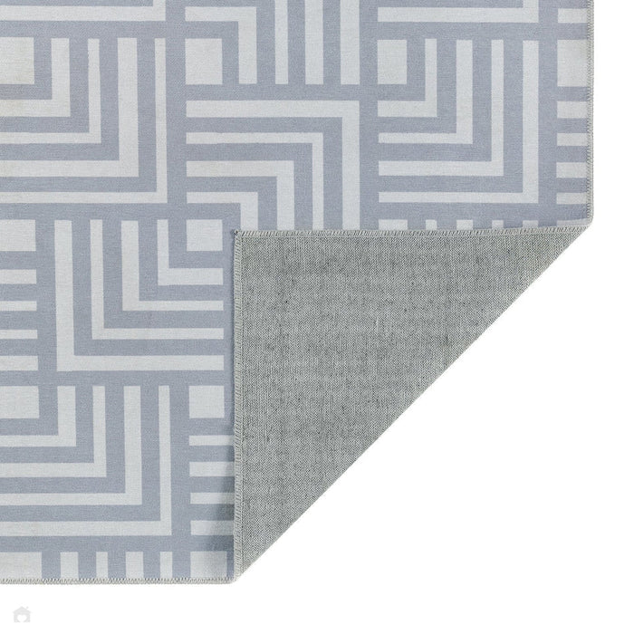 Washable Soho Flatweave Grey Rug