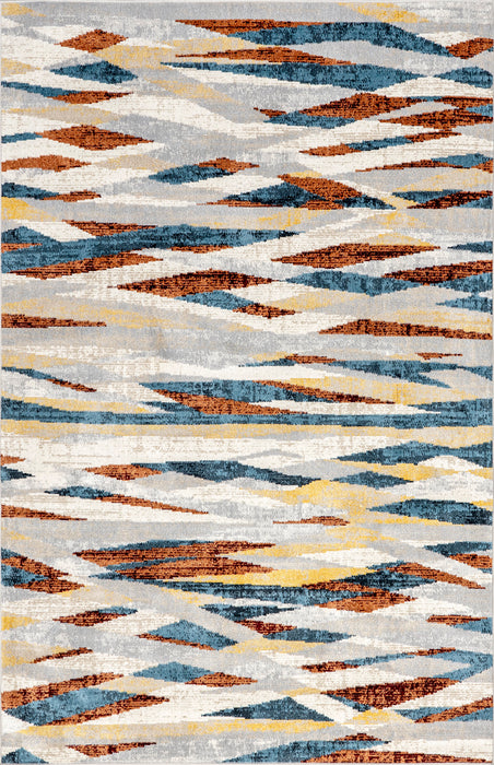 Washable Southwestern Area Rug 5x7 Feet Multicolor