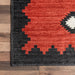 Washable Southwestern Area Rug Red 120x180 cm