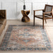 Washable Spill Proof Rug 120cm Rust Color