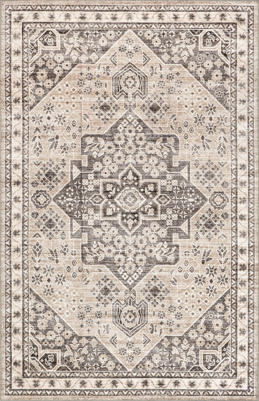 Washable Spill Proof Rug 120cm Taupe